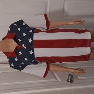 RedHead American Legacy Stars and Stripes Short-Sleeve Polo XL